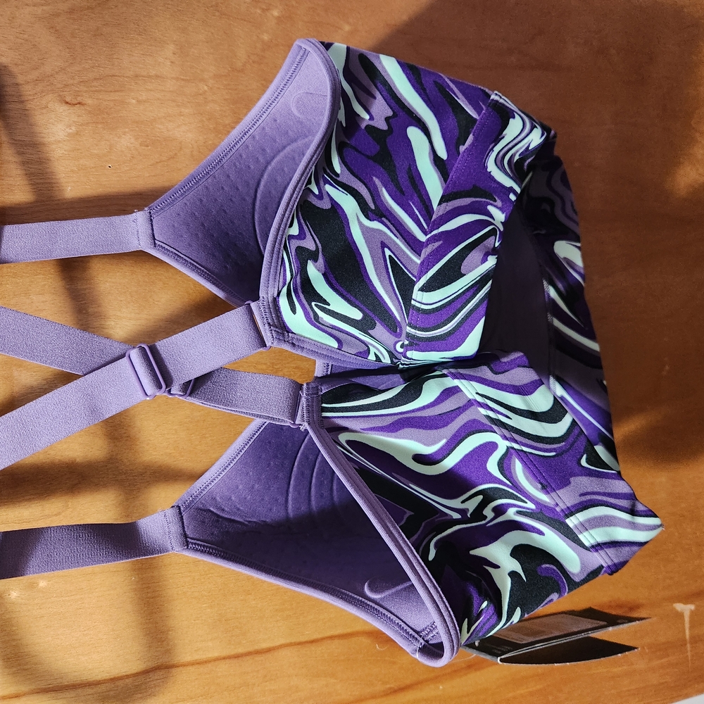 Purple and Black Swirl Bikini Top - Picture 2 of 3